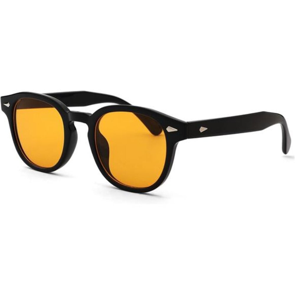 Vintage Round Sunglasses for Women Men Retro Tinted UV400 Protection 55MM